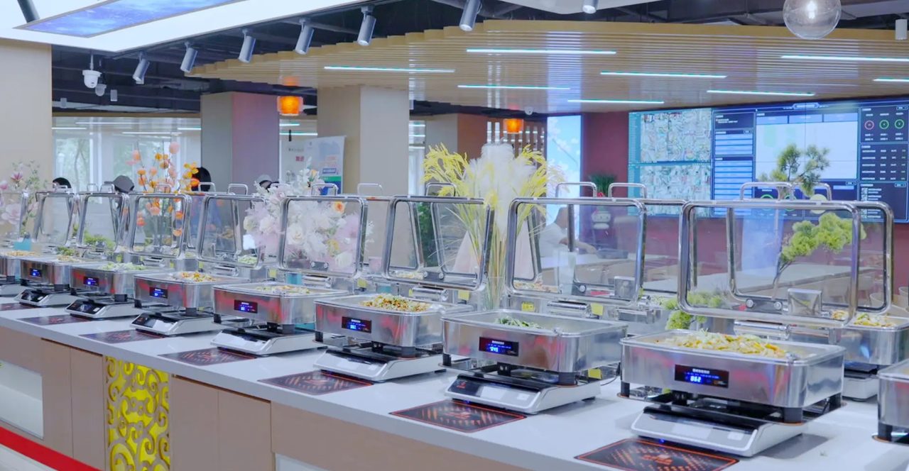 食堂自助称重区